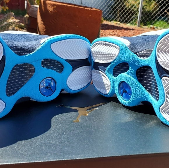 NIKE AIR JORDAN 13 RETRO GS 'OBSIDIAN' SIZE: 5Y(6.5 WMNS) - Picture 16 of 17